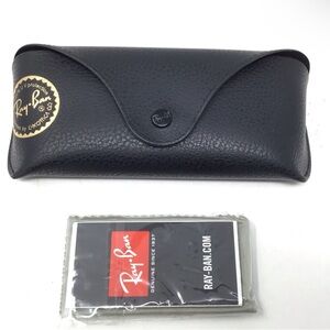 Ray-Ban Black Leather Glasses Case